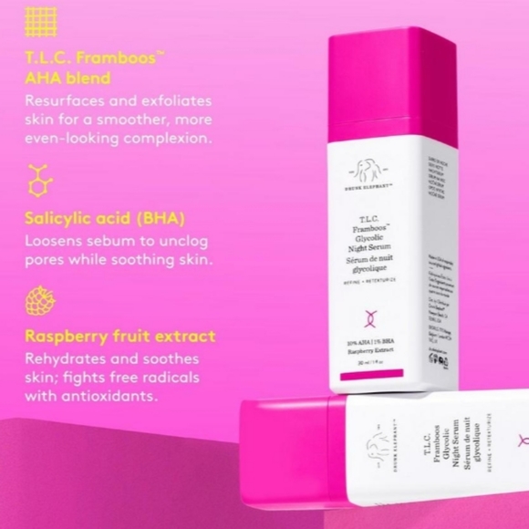 Drunk ElephantT.L.C. Framboos Glycolic Night Serum - Picture 6 of 12